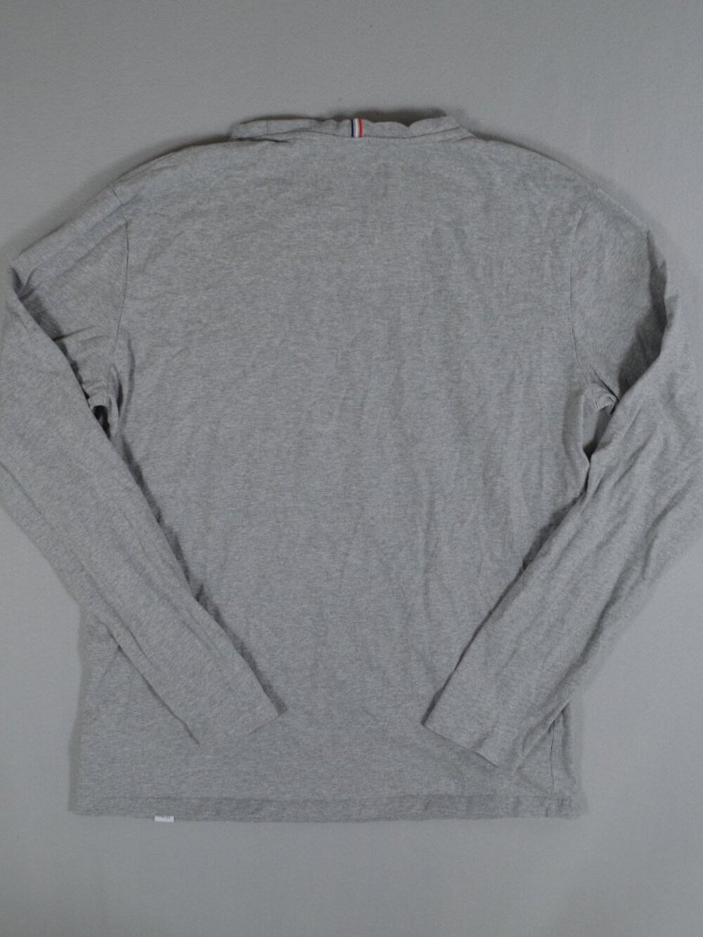 π€ Les Deux Long Sleeve T Shirt Gray Logo Minimalist Cotton Large - Picture 12 of 12